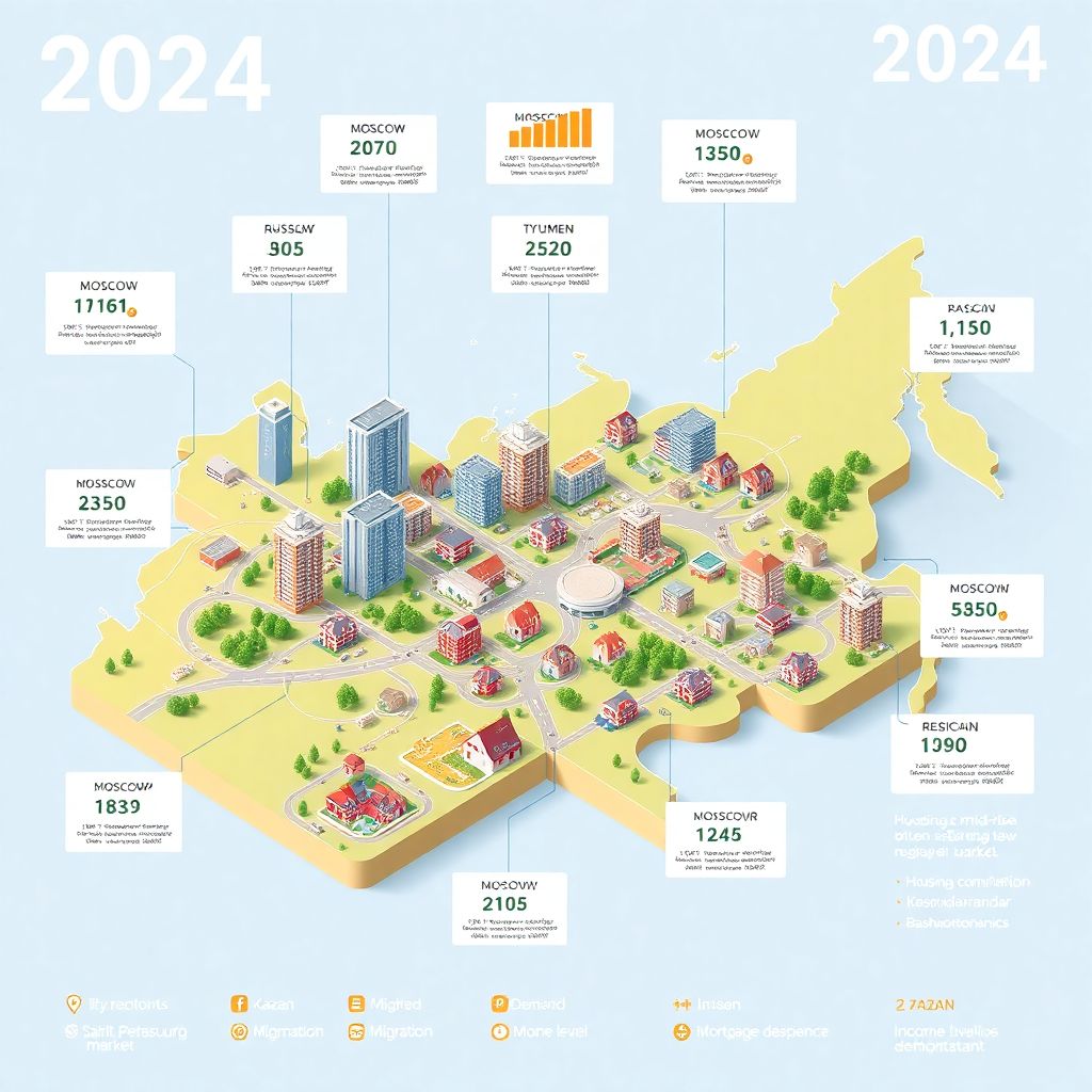 Статистика ввода жилья в эксплуатацию 2024: изменения по регионам России